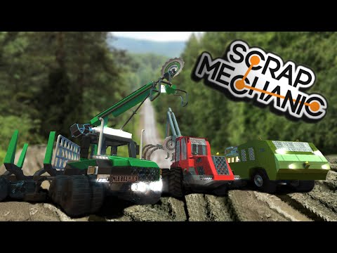 Видео: БИТВА ЛЕСОВОЗОВ НА ПОРШНЯХ!!! (Scrap Mechanic)