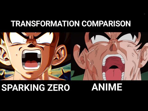 Видео: Сравнение трансформаций: Dragon Ball Sparking Zero и аниме