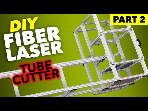 Видео: Самодельный станок для резки труб волоконным лазером | Часть 2: Сборка каркаса