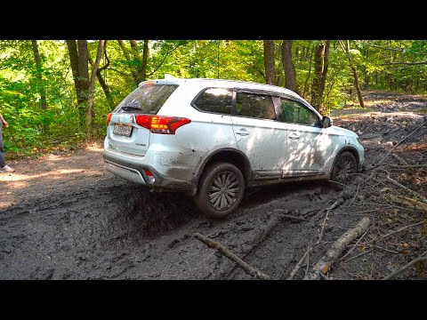 Видео: OFFROAD НА НОВОМ MITSUBISHI OUTLANDER