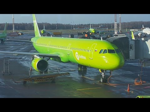 Видео: S7 Airlines, Airbus A321-200, Москва - Новосибирск