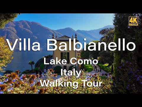 Видео: 🇮🇹 Villa del Balbianello, Италия | Пеший тур 4K с субтитрами на озере Комо