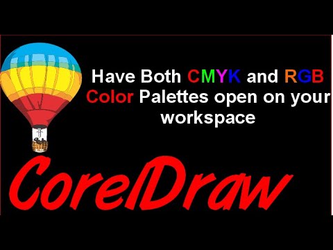 Видео: Советы и рекомендации по Corel Draw: откройте 2 цветовые палитры на рабочем столе