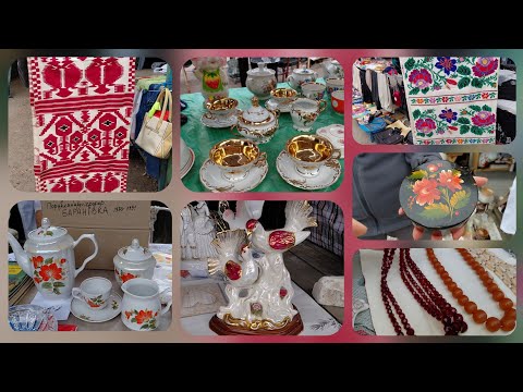 Видео: Барахолка в Чернігові.Рушник із села і всяка всячина.Flea market in Chernihiv.Towel from the village
