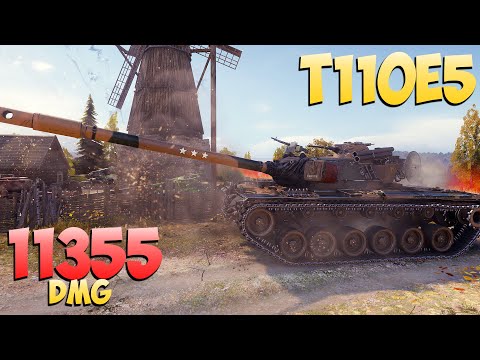 Видео: T110E5 - 6 Kills 11.3K DMG - Мало жизни! - Мир Танков