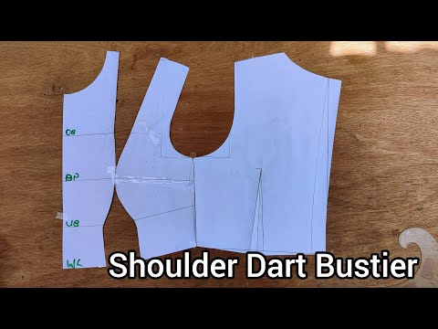 Видео: Выкройка бюстье с вытачкой на плече | Выкройка бюстье | Полное руководство | Давайте составим схе...