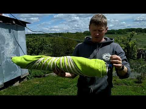 Видео: Как легко и надежно установить гамак, если нет деревьев.