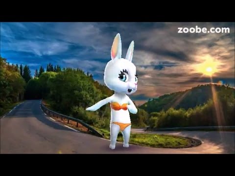 Видео: Zoobe Зайка Я сяду в машину, поеду по серпантину
