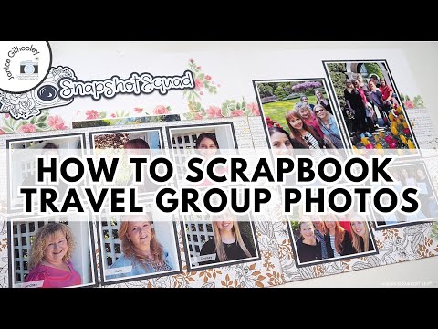 Видео: Макет альбома для путешествий с групповыми фотографиями