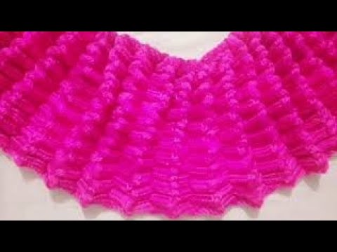 Видео: Шерстяное платье для девочки на урду/хинди #createknits #new