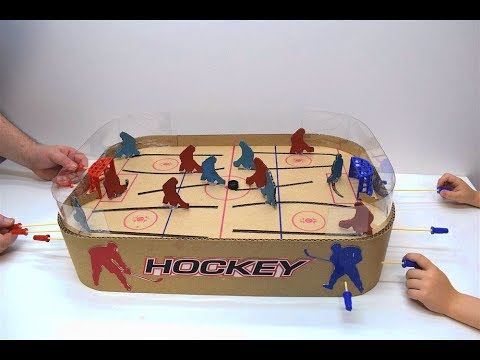 Видео: Как сделать настольный ХОККЕЙ ИЗ КАРТОНА