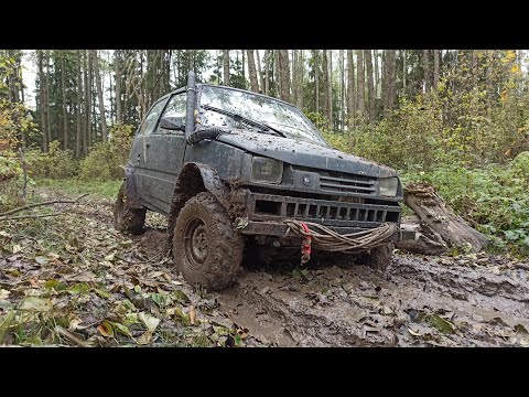 Видео: Доработанная Ока на бездорожье