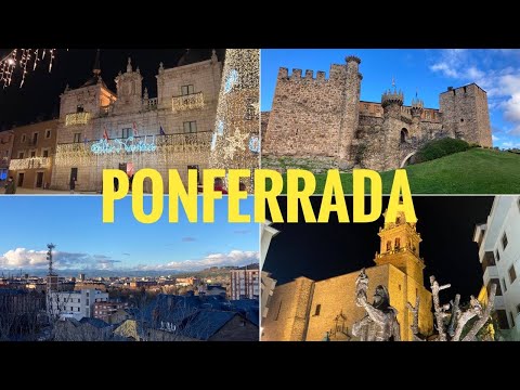 Видео: # 356 Ponferrada. Понферрада. Кастилия И Леон. Город С Замком Тамлпиеров. Castilla y León