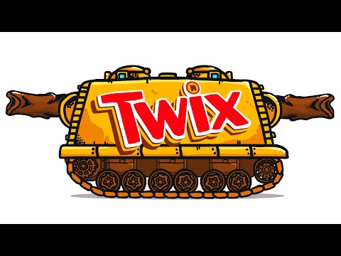 Видео: Twix танк и другие танки из еды - Танковая дичь (анимация)