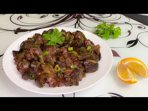 Видео: Пилешки дробчета с масло, лук и праз | Chicken Livers with Onion | Куриная печень с маслом и луком