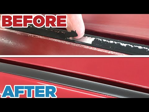 Видео: Как устранить сколы и отслоение черной отделки автомобиля — полное руководство