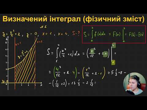 Видео: 11А3.3. Визначений інтеграл (геометричний та фізичний зміст)