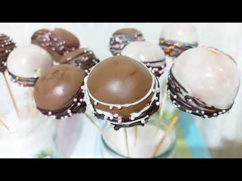 Видео: Кейк-попси з ірискою. Перевірений та вдосконалений рецепт.  Cake Pops with toffee. Improved recipe.