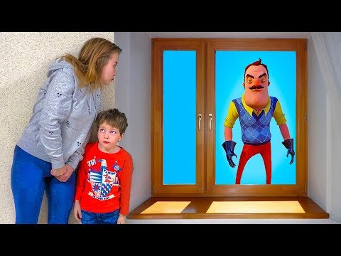 Видео: ПРИВЕТ СОСЕД у нас во дворе? Мешает НАРЯДИТЬ ЕЛКУ на Новый год! Hello Neighbor VS Kids