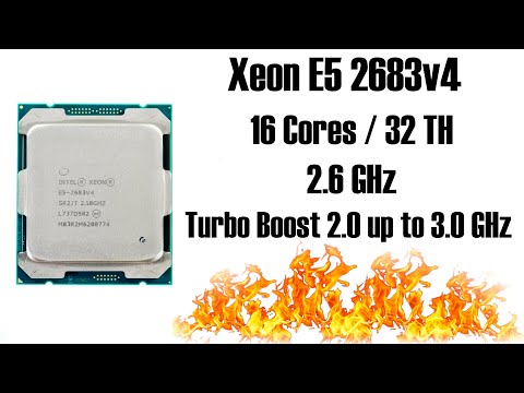 Видео: Xeon E5 2683v4 - классный CPU v4 не дорого 🔥 16 ядер 32 потока 3,0GHz 🔥 Тест и сравнение с E5 2678v3