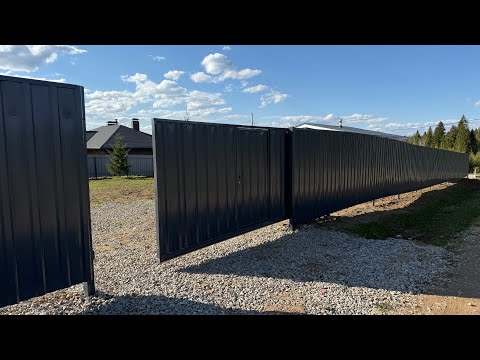 Видео: Смотрится необычно! Интересное решение по профнастилу НС21 с шириной волны 131мм