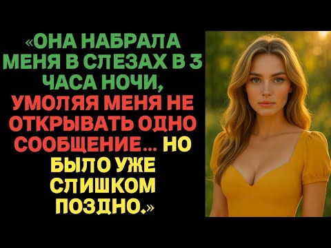 Видео: «Она набрала меня в слезах в 3 часа ночи, умоляя меня не открывать одно сообщение но было уже поздно