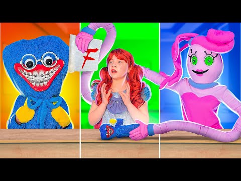 Видео: Если бы ПОППИ ПЛЕЙТАЙМ ХАГГИ ВАГГИ УЧИЛИСЬ В ШКОЛЕ! Мамочка длинные ноги в школе в реальной жизни!