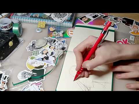 Видео: 💖Новый скетчбук! 🌟🔥🌿 Открываем/Рисуем 🖌️🎨