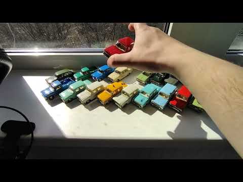 Видео: Модель СССР 1:43 Москвич 408, 412, 426, 427, 433, 434, 403, 2141.