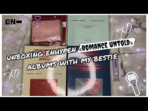 Видео: неожиданная распаковка альбомов enhypen «romance: untold» с подругой || enhypen unboxing~