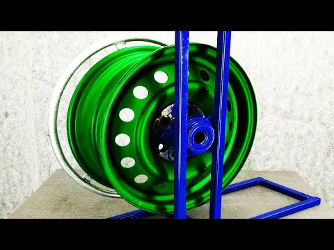 Видео: ПОЛЕЗНАЯ САМОДЕЛКА ИЗ АВТОМОБИЛЬНОГО ДИСКА / WHAT YOU CAN DO FROM OLD CAR WHEELS / DIY