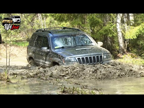 Видео: Добрались до грязи и глубоких луж на офф роуд. уаз 469, уаз патриот и jeep grand cherokee. часть 2