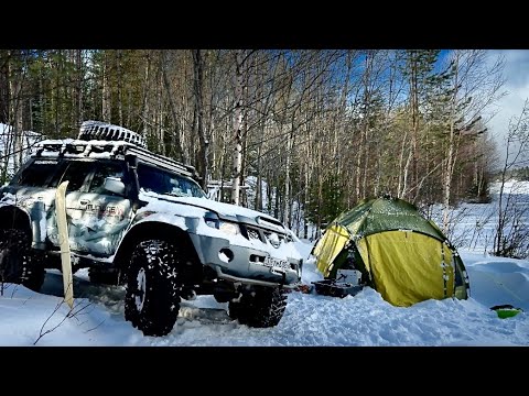 Видео: НА ТАЕЖНОЕ ОЗЕРО В АПРЕЛЕ. НАЛИМЫ ДА ОКУНИ.