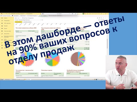Видео: Монитор менеджера по продажам в 1С