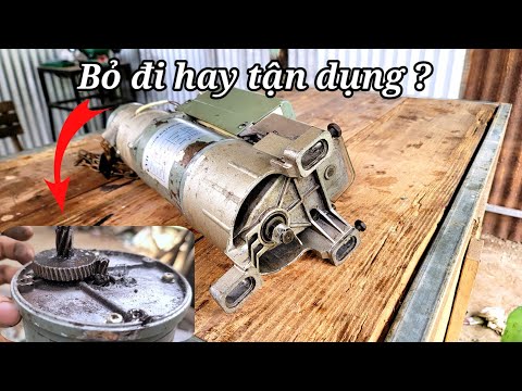 Видео: Как восстановить шестерни сломанного двигателя постоянного тока