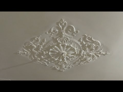 Видео: д121-128 Покраска потолка с лепниной. Phönix Matt, Haft- & Sperrgrund, Tiefgrund LKF - Alligator.