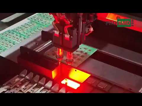 Видео: Двухголовочный установщик SMD компонетов HW T2-40F Huawei HWGS - прототипирование плат, монтаж плат