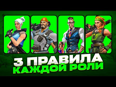 Видео: 3 ПРАВИЛА ДЛЯ КАЖДОЙ РОЛИ В ВАЛОРАНТ | VALORANT ГАЙД