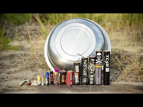 Видео: ЭКСПЕРИМЕНТ МОЩНЫЕ ПЕТАРДЫ ПРОТИВ КАСТРЮЛИ