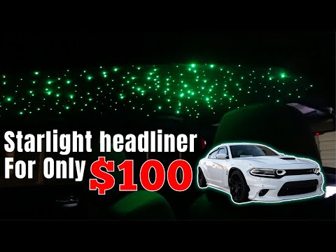 Видео: Установка потолка Starlight на Dodge Charger (Rolls Royce Starlight Mod) (сделай сам)