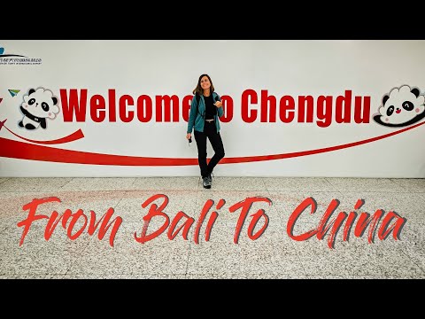 Видео: За първи път в Китай! Полет от Бали до Чънду