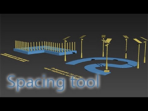 Видео: Spacing tool - копирование объектов вдоль пути (сплайна)