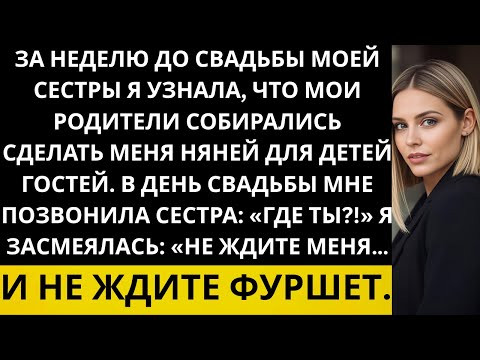 Видео: Мои родители хотели заставить меня нянчить 12 детей на свадьбе сестры. Но я…
