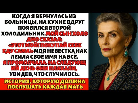 Видео: Когда я вернулась из больницы, на кухне стоял ещё один холодильник — мой сын сказал «Он мой!»