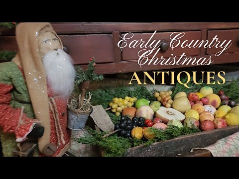 Видео: Старомодные рождественские Санта-Клаусы, старинные, ранние, деревенские, Arnett Western Reserve