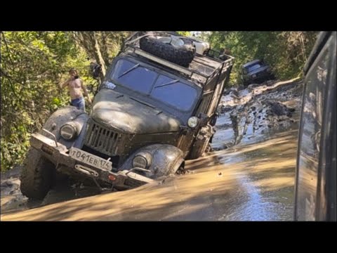 Видео: ГАЗ 69 на Инзерские зубчатки с Ленд Роверами 2023