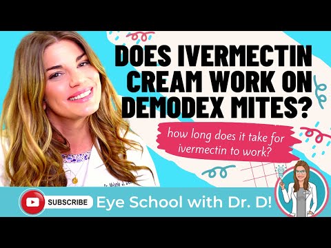 Видео: Действует ли крем с ивермектином на клещей демодекс? Как быстро ивермектин действует на клещей де...