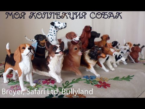 Видео: Моя коллекция собак от Safari ltd, Breyer, Bullyland