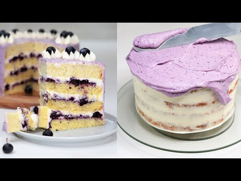Видео: Я не пробовала ВКУСНЕЕ! Торт ЧЕРНИЧНОЕ настроение. Blueberry cake  | Vision town