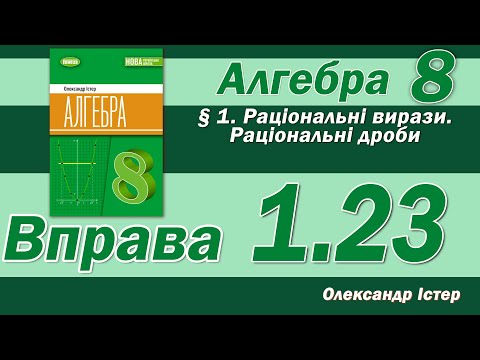 Видео: Істер Вправа 1.23. Алгебра 8 клас